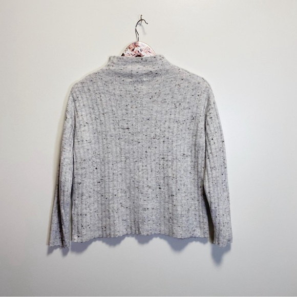 OLD NAVY Gray Speckled Mock Neck Sweater! Ribbed Knit XS - Picture 8 of 8